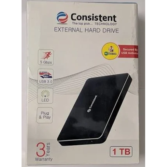 Consistent 1TB External Metal CT001SX Hard Disk Drive