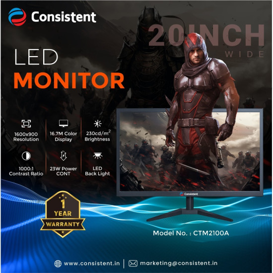 Consistent CTM2100A 20 inch Full HD Gaming Wide LED Monitor