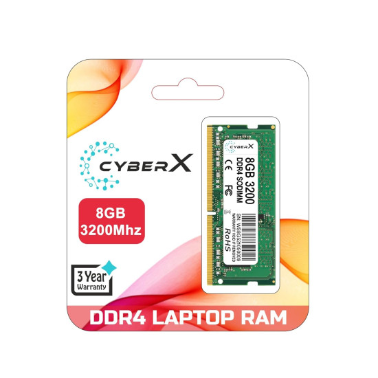 CyberX 8GB DDR4 Memory Module 3200Mhz Laptop Ram