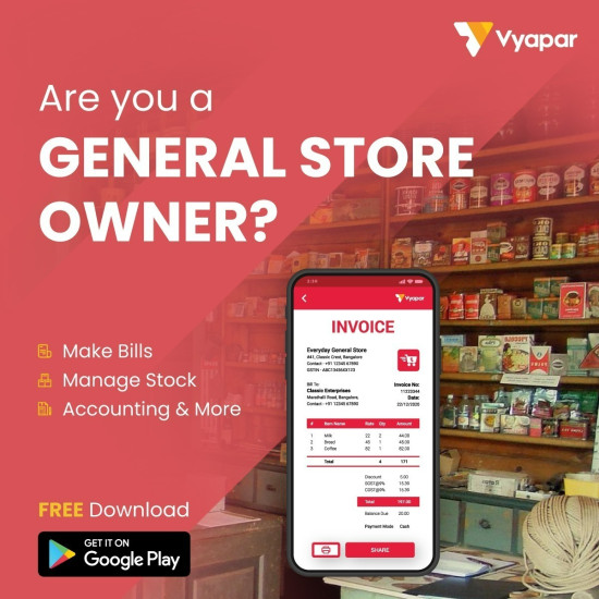 Vyapar App Billing Premium Silver/Gold Plan GST Invoicing & Accounting Software